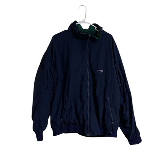 Vintage White Sierra Blue Windbreaker Bomber Fleece Jacket Sz 2XL XXL - Picture 1 of 9